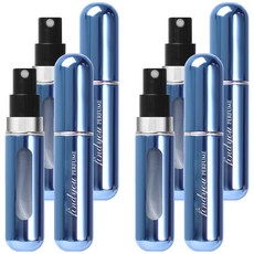 파인듀 향수 공병 5ml, 블루 유광, 4개