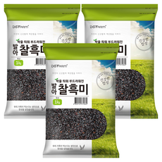 대구농산 건강한밥상 발아찰흑미, 1kg, 3개