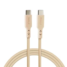 Iwalk Battery 玩色計畫 快充傳輸線 USB C-USB C, 150cm, 錫蘭奶, 1條