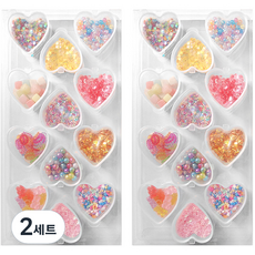 슬라임 토핑파츠 12종 세트, 2세트, 랜덤 발송