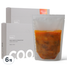 마더케이라이프 육수저장팩 500ml, 6개