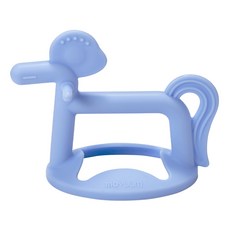 MOYUUM 小馬造型手腕固齒器, 藍色, 寶寶安全矽膠磨牙玩具, 1個