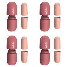 iMeBoBo FEEL-IT 膠囊型隔音耳塞 紅色, 4個, 2入