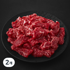 한우 정육 1++등급 세절 국거리용 (냉장), 2개, 300g