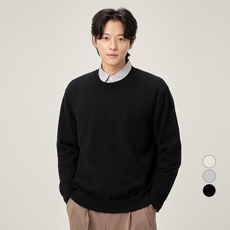 CARET 男士日常柔軟觸感圓領毛衣