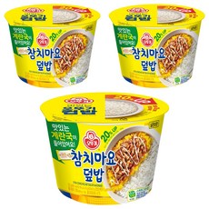 오뚜기 컵밥 참치마요덮밥+계란국, 252g, 3개