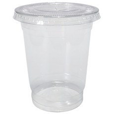 Draw Life 透明PET冰杯410ml 100p+平蓋100p套裝, 410ml, 100組