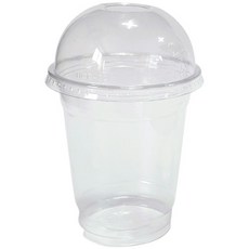 Draw Life 透明 PET 冰杯 + 圓頂蓋, 410ml, 100入, 1套