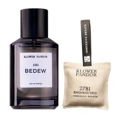 KLOWER PANDOR 記憶香氛 輕香日常組 雨後清晨香水 + 馥檀雲境 空間香氛包, 1套