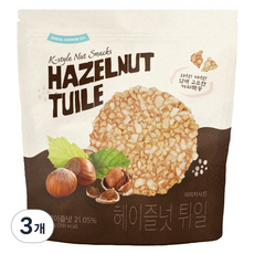 首爾餅乾 榛果瓦片餅乾, 3個, 51g