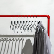 MAWA 防滑衣架 Silhouette 45F, 銀色, 10個