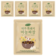 오뚜기 제주담음 제주 흑돼지 마농짜장, 250g, 5개
