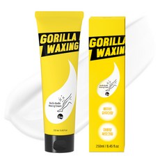 GORILLA WAXING 柔嫩除毛霜 手臂腿部用, 1個, 250ml