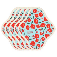 WIZLLY 布衛生棉 純棉 防水, 中型, 1入, 5個