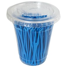 TINA PICNIC 野餐用塑膠叉子 藍色, 100件, 1個