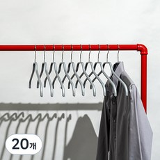 MAWA 防滑衣架 Silhouette 45F, 銀色, 20個