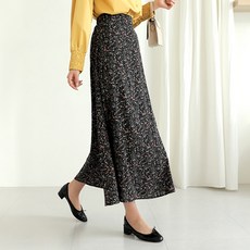 BBAEBBAE 女款小碎花後腰鬆緊帶A字長裙