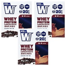義美生醫 W PROTEIN乳清蛋白飲 咖啡拿鐵 10包, 350g, 3盒