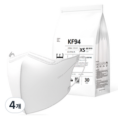 다나마스크 다나 오브 뷰티라인 새부리형 마스크 소소형 KF94, NO 1 블랑 화이트, 4개, 30개입