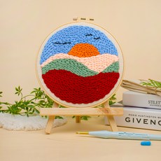 Artjoy DIY打孔針刺繡套組, 晨景, 1套
