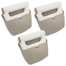 Lahp 迷你軟Q刮水除毛刷, 3個, 米色