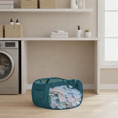 MF store 潔淨速收網狀多功能洗衣籃 2入, 綠色