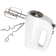 키체라 300W 5단계 속도조절 베이킹 핸드믹서 화이트, KIC-HM01