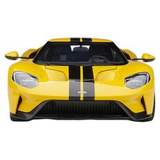 AUTOart 複製品福特 GT 2017 超級跑車模型車, 黃色 (AA729443YE)