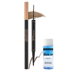 메이블린 뉴욕 브로우 잉크 펜슬카라 세트, 내추럴 브라운, 1개