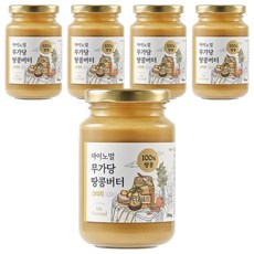 마이노멀 무가당 땅콩버터 100% 크리미, 250g, 5개