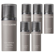 더샘 젬 미라클 블랙 펄 오투 버블 마스크, 1개입, 6개