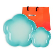 르크루제 플라워 디쉬 12cm + 20cm 세트 + 쇼핑백S, 1세트, 플라워 디쉬 12cm + 20cm + 쇼핑백S, 쿨민트