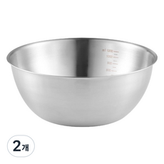 Daon Kitchen 不鏽鋼刻度計量攪拌碗, 2個, 單品
