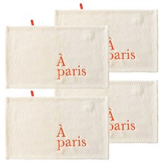 擦手巾 50 x 30cm a paris/白色, 1入, 4條