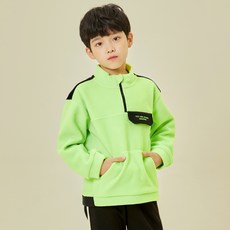 SPOON 兒童運動風刷毛套頭T恤