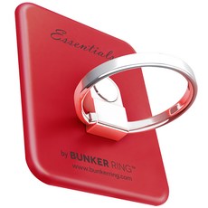 BUNKER RING 原創智慧手機環 手機支架組, 09 霧面紅, 1套