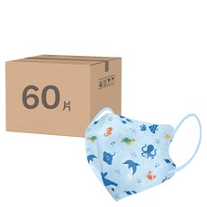 COMFIZ 康菲 兒童3D醫療口罩 3~7歲, 海底樂園, 30片, 2盒
