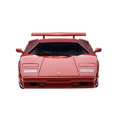 AUTOart 複製品蘭博基尼 Countach 25 週年紀念版超級跑車模型車 AA745344RE, 紅色的