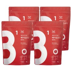 레인보우샵 베이킹소다 베이직, 1kg, 4개