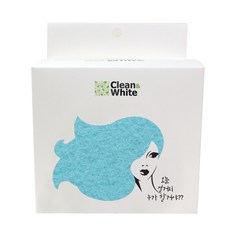 클린앤화이트 무흠집 구리나노 파스텔 수세미 스카이블루, 8개입, 2개