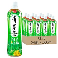 味丹 心茶道健康青草茶, 560ml, 24瓶