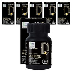 헬스알엑스 내 몸에 꼭 필요한 국민비타민D 2000IU, 60정, 6개