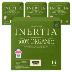 inertia The Perfection棉質蝶翼衛生棉, 14片, 4盒, M(24.5cm)