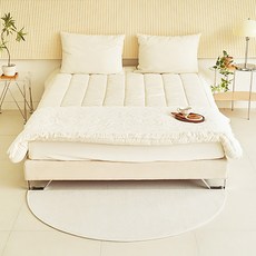 스칸디앤홈 관리쉬운 크림투톤 단모 러그 워셔블 거실 카페트 반원형