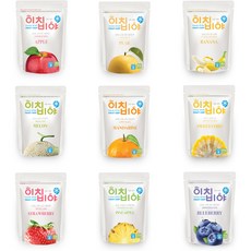 Ichibiya 優質冷凍乾燥水果脆片9件套組 蘋果20g、梨子20g、香蕉20g、哈密瓜15g、柑橘17g、玉米30g、草莓15g、鳳梨15g、藍莓15g, 167g, 1套