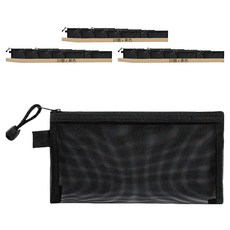 網紗收納袋 A6 小, 黑色, 30個