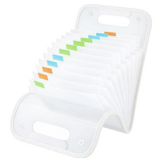 아코디언 파일 가방, 화이트, 1개