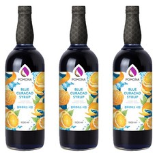 포모나 블루큐라소 시럽, 3개, 1L