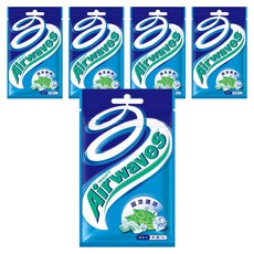 Airwaves 超涼薄荷無糖口香糖, 28g, 5包