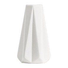 KUIBAO 快豹生活 Ingrid北歐風極簡花器 菱格紋路 大, 米色